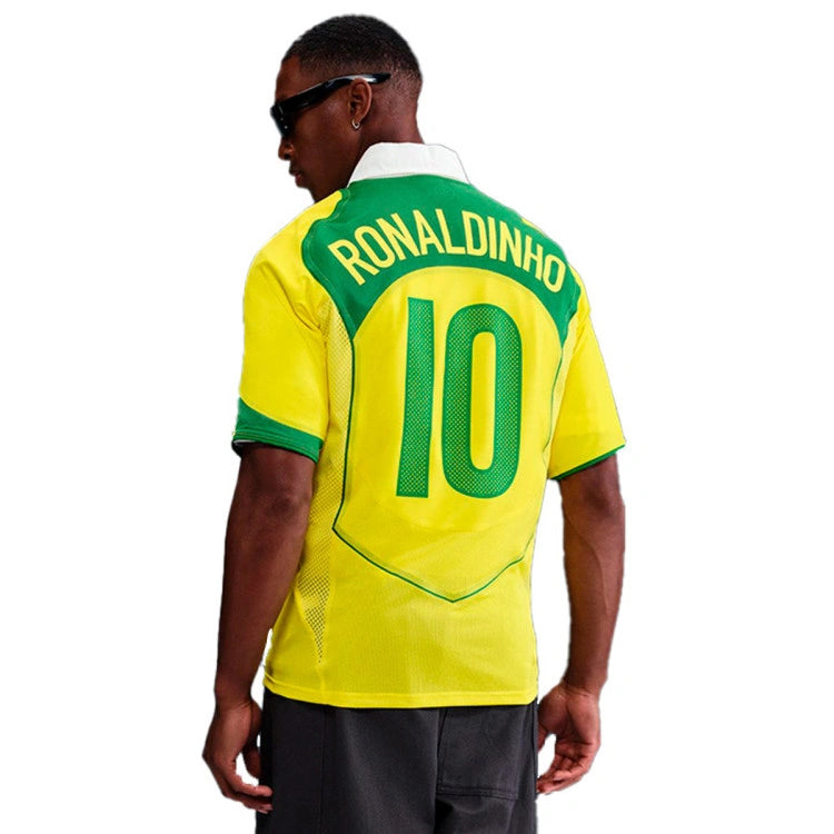 Brasil Retro Home Shirt - Ronaldinho