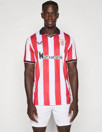 Athletic Bilbao Men's Home Kit 25/26 - White & Red